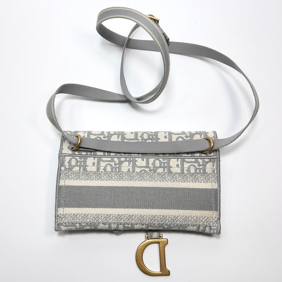 Christian Dior Oblique Slim Saddle Belt Pouch - Picture 3 of 11